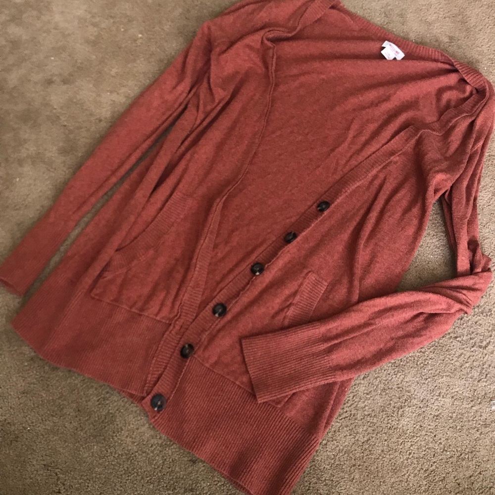 Burnt Orange Cardigan